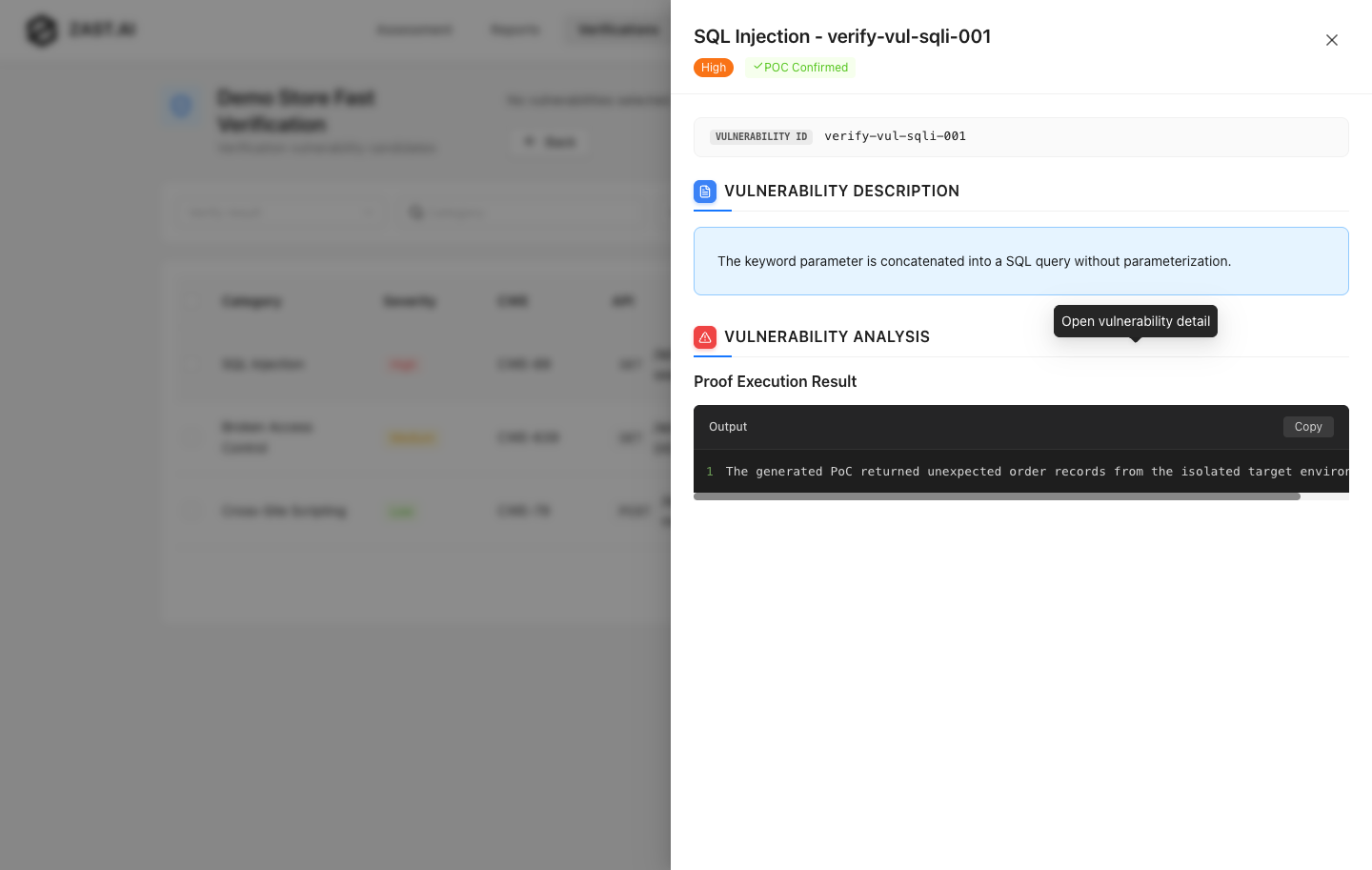 Fast Verification vulnerability detail